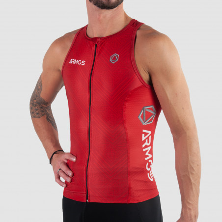 TOP TRIATHLON PERFO ARMOS LEGEND ROUGE SM