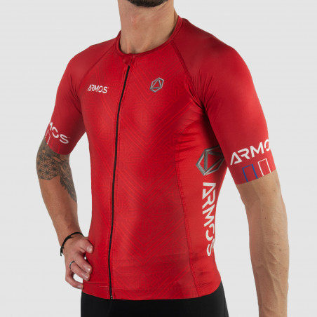 TOP TRIATHLON PERFO ARMOS LEGEND ROUGE MC