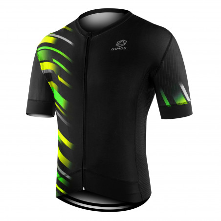 MAILLOT ELITE ROAD ARMOS COMÈTE JAUNE/VERT FLUO MC