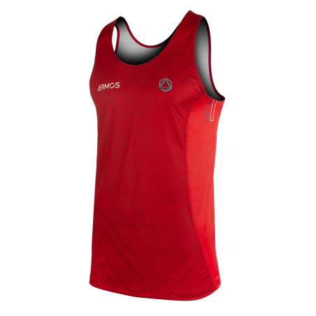 DÉBARDEUR RUNNING HOMME PERFO ARMOS LEGEND ROUGE