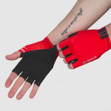 GANTS COURTS ARMOS CONFORT GEL+ ROUGE