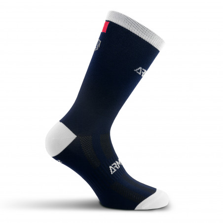 CHAUSSETTES CYCLISME ARMOS TALISMAN BLEU MARINE - MI-HAUTES