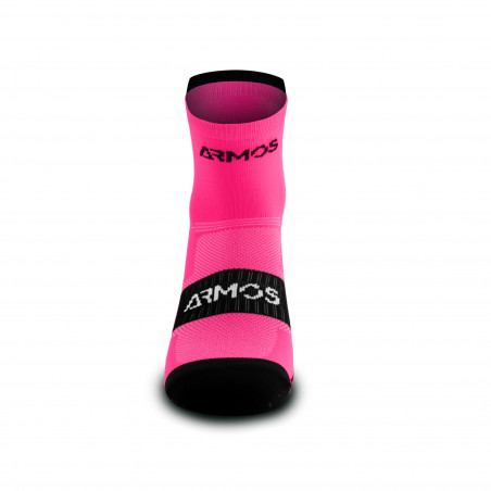 CHAUSSETTES RUNNING ARMOS TALISMAN ROSE FLUO - COURTES