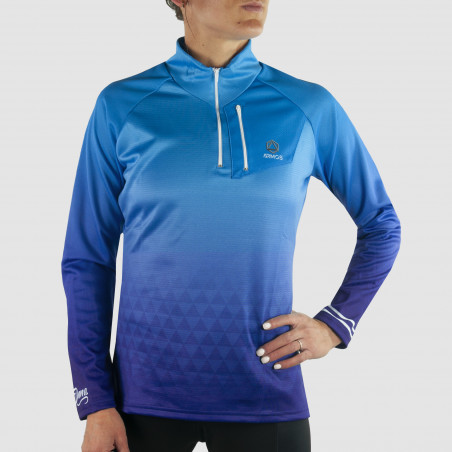 MAILLOT RUNNING FEMME HIVER ARMOS DANA BLEU