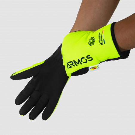 GANTS LONGS HIVER ARMOS EXTREME FROID JAUNE FLUO