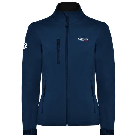 VESTE SOFTSHELL FEMME ARMOS PRIME - BLEU MARINE