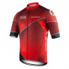 MAILLOT SILASPORT MOZAIK STYLE ROUGE MC