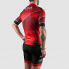 MAILLOT SILASPORT MOZAIK STYLE ROUGE MC