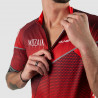 MAILLOT SILASPORT MOZAIK STYLE ROUGE MC