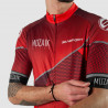 MAILLOT SILASPORT MOZAIK STYLE ROUGE MC