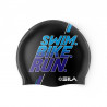 BONNET DE BAIN SILA SWIM BIKE RUN - BLEU