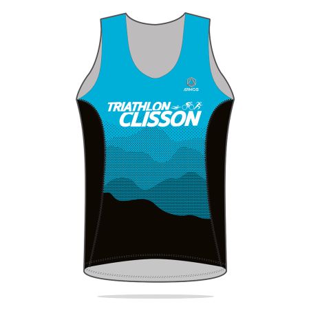 DÉBARDEUR RUNNING HOMME PERFO - BU703H - CLISSON TRIATHLON