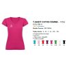 T-SHIRT COTON 155g Col V Femme - R6646