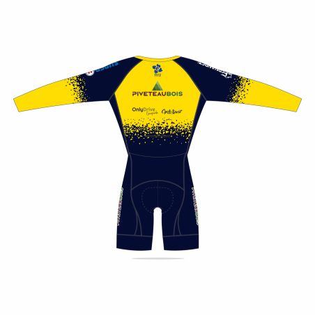 COMBINAISON CYCLISME PRO AERO Manches longues - CLM - PISTE - VTT - BU105C - VELO CLUB ESSRATAIS