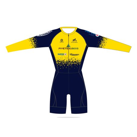 COMBINAISON CYCLISME PRO AERO Manches longues - CLM - PISTE - VTT - BU105C - VELO CLUB ESSRATAIS