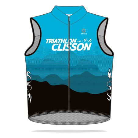 GILET PRIMO Coupe Vent Compact - BU200 - CLISSON TRIATHLON