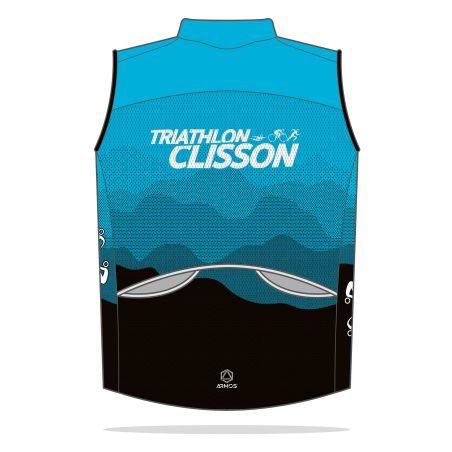 GILET PRIMO Coupe Vent Compact - BU200 - CLISSON TRIATHLON